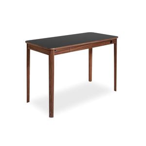 wood veneer desk / solid wood / laminate / contemporary