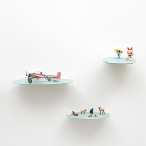 wall-mounted shelves