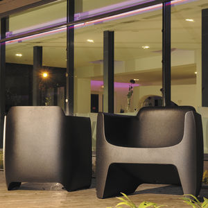 contemporary armchair / polymer / bridge / garden