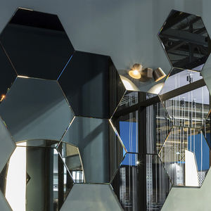 wall-mounted mirror