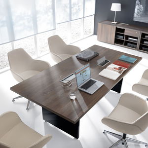 contemporary conference table / laminate / melamine / rectangular