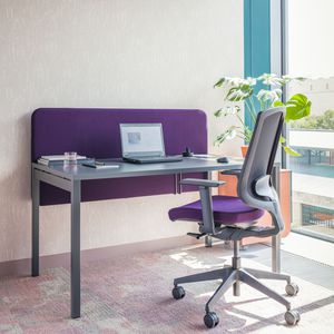 metal desk / contemporary / commercial / height-adjustable