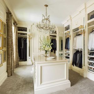 traditional walk-in wardrobe