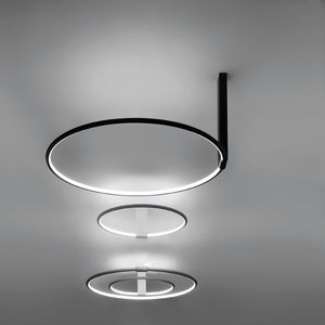 contemporary ceiling light / round / aluminum / polycarbonate
