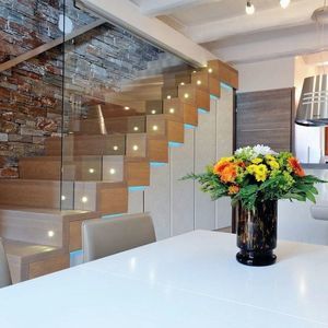 straight staircase