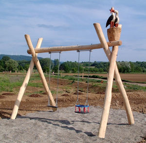 wooden swing