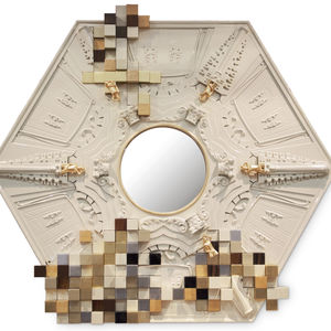wall-mounted mirror