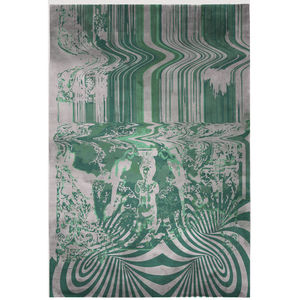 contemporary rug / patterned / wool / rectangular