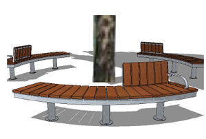 contemporary public bench 1