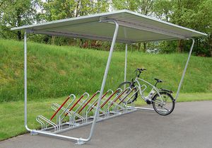 steel cycle shelter