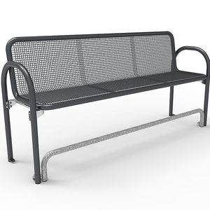 contemporary public bench