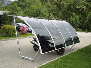 polycarbonate canopy cycle shelter 1