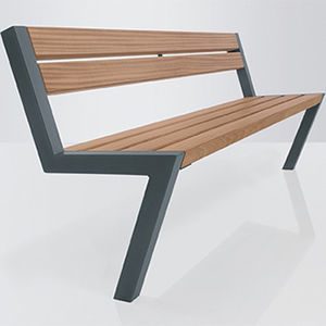 contemporary public bench
