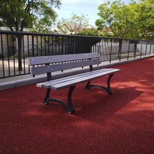 traditional public bench