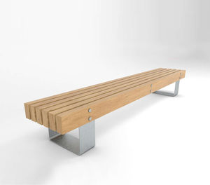 contemporary public bench