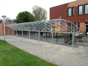 polycarbonate canopy cycle shelter 1