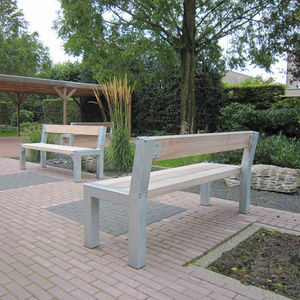 contemporary public bench