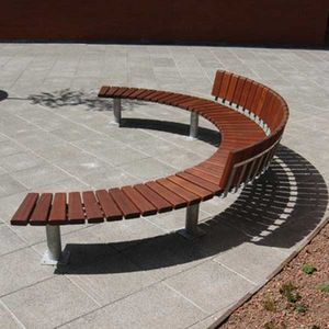 contemporary public bench
