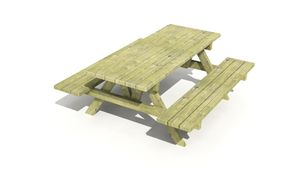 traditional picnic table