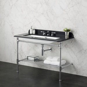 chrome washbasin stand