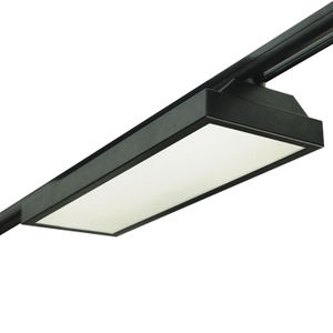 LED track light / rectangular / anodized aluminum / sheet steel