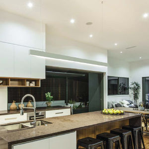 hanging light fixture / fluorescent / linear / extruded aluminum