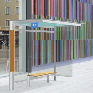 glass bus shelter