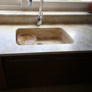 Jerusalem stone kitchen worktop
