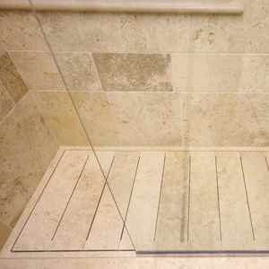 Jerusalem stone shower tray