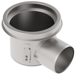 stainless steel floor drain / for industrial applications / round