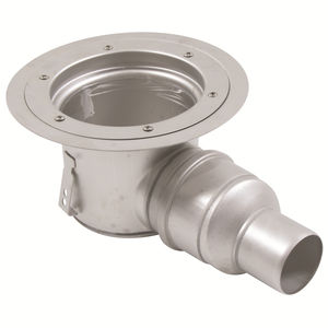 stainless steel floor drain / for industrial applications / round