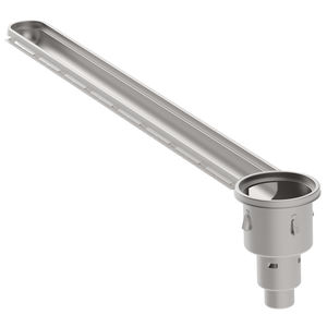 brushed stainless steel linear shower drain