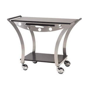 commercial trolley / brushed stainless steel