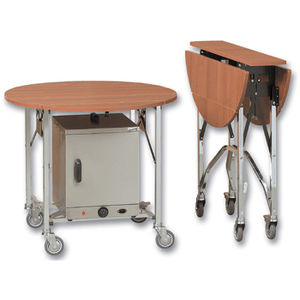 commercial service trolley / wooden / steel