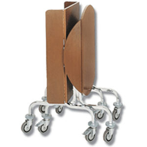 commercial service trolley / wooden / steel
