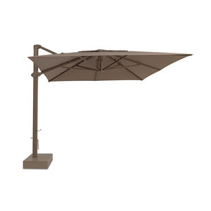 offset patio umbrella / aluminum / hand crank / with built-in light