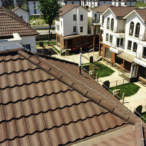 pan roof tile / metal / red / gray