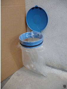 public trash bag holder