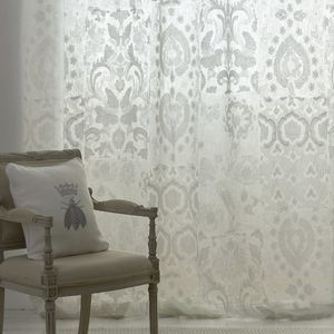 patterned sheer curtain fabric