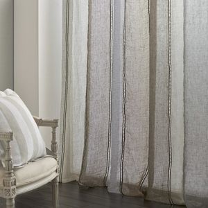 striped sheer curtain fabric