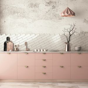 indoor tiles / wall / ceramic / rectangular