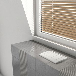 double toilet flush plate