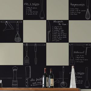 contemporary wallpaper / plaid / sketch / black