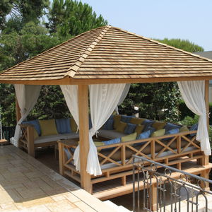 wooden gazebo