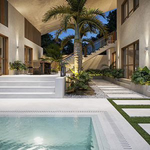 porcelain stoneware swimming pool coping