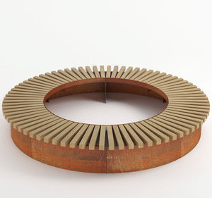contemporary public bench