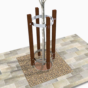 galvanised steel tree guard