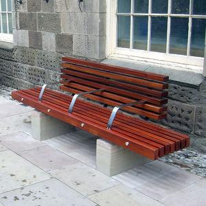 contemporary public bench