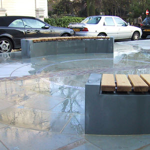 contemporary public bench