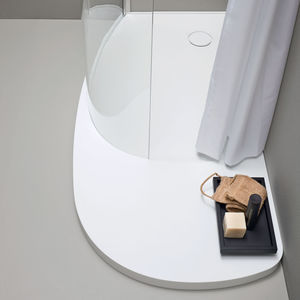 above floor shower base